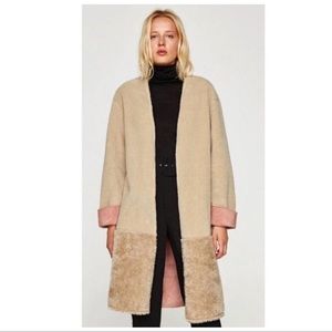 Zara suede coat